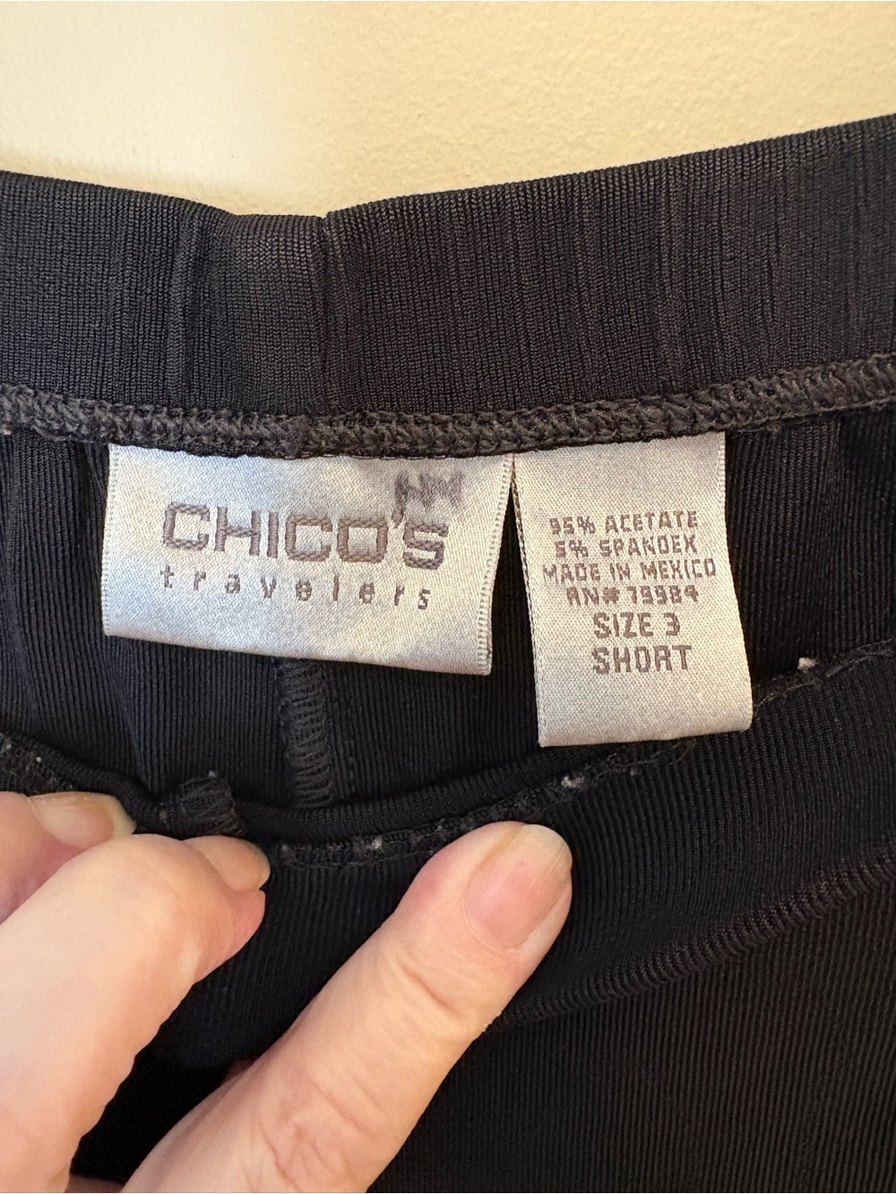 Chico's Black Stretch Pull-On Pants